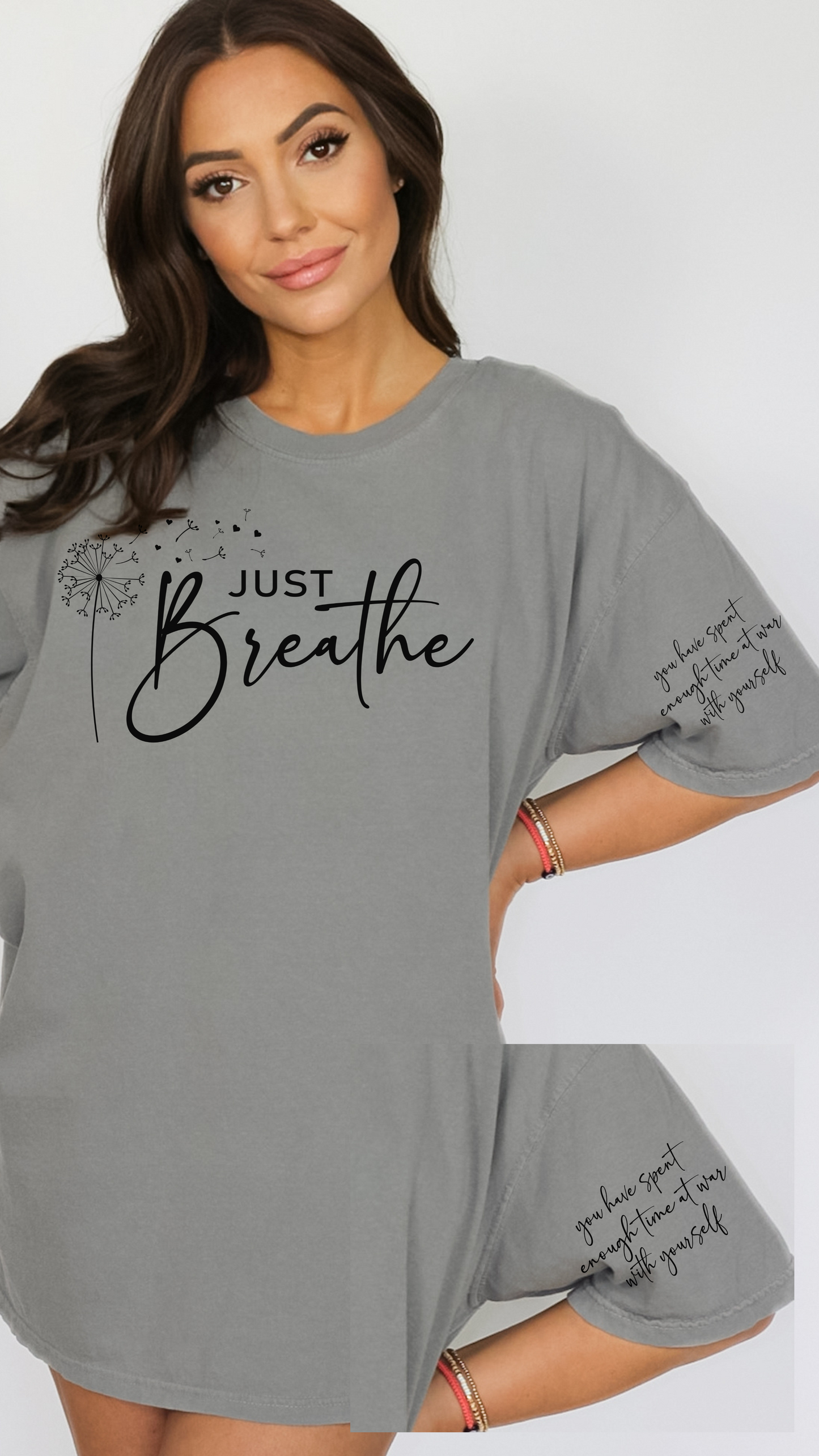 Just Breathe You've spent enough time at war with yourself T Shirt