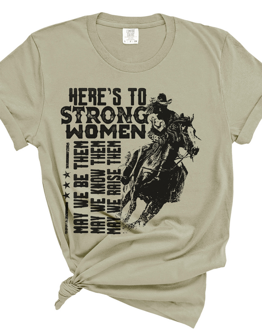 Here’s to strong women ~ womens western themed tshirt