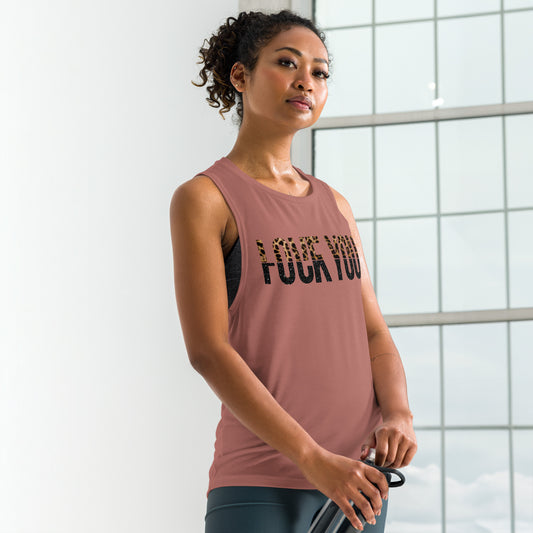 LOVE YOU F**K YOU Ladies’ Muscle Tank